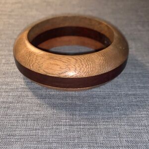 Vintage Wooden Bangle Bracelet